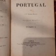 «História de Portugal» Tomo I e Tomo II (Encadernação em Pele)	