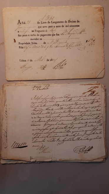 Vários Documentos, Recibos de pagamentos (Anos de 1767, 1814, 1824, etc)