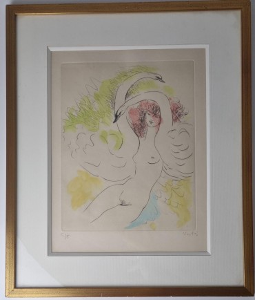 «Mulher e cisne» - MARCEL VERTÈS (1895-1961)