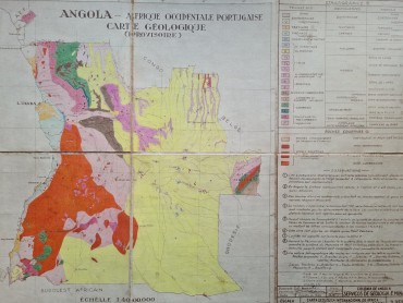 ANGOLA CARTA GEOLOGIQUE 