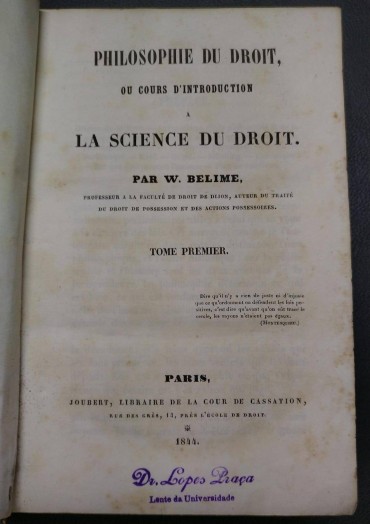 PHILOSOPHIE DU DROIT 