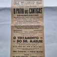 CARTAZ FILME “O PATIO DAS CANTIGAS” E FILME DE FRITZ LANG 1943