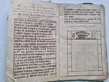 MANUSCRITO  HISTÓRIA DE PORTUGAL 1825