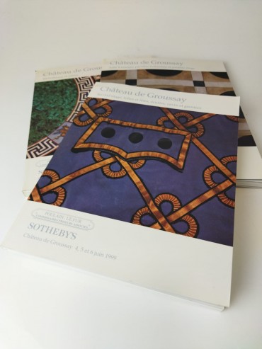 Três catálogos SOTHEBY'S - Château de Groussayu