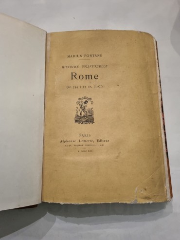 HISTOIRE UNIVERSELLE ROME (de 754 à 63 av. J.-C. )