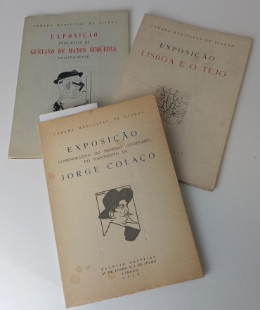 Três catálogos de exposição 