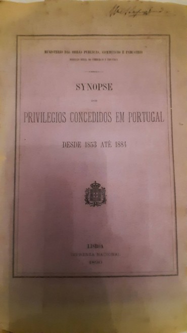 Synopse dos Privilegios Concedidos em Portugal desde 1853 até 