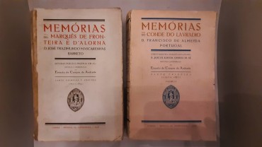 Dois Vol. “Memorias do Conde do Lavradio e do Marquês de Fronteira”