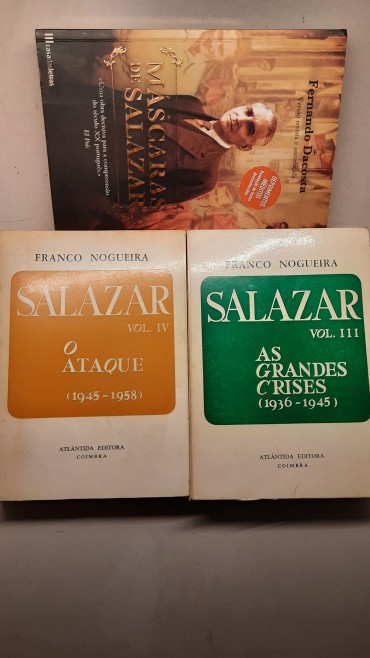 Três (3) Livros sobre o Professor Oliveira Salazar