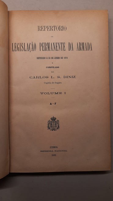 Reportório da Legislação Permanente da Armada	