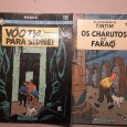 Seis Livros de Banda Desenhada do Tintim e Mickey