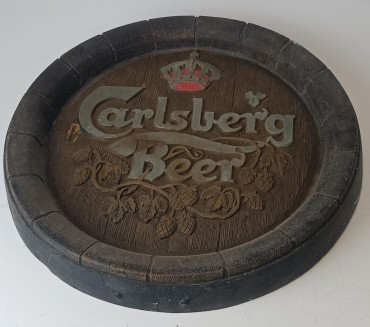 Placa publicitária «Carlsberg Beer» 