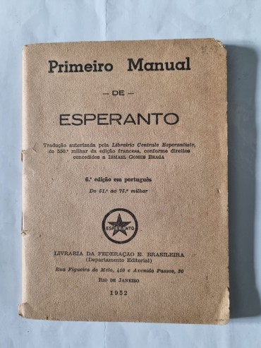 PRIMEIRO MANUAL DE ESPERANTO 