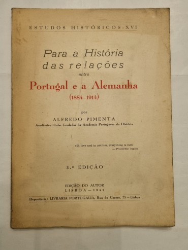 PARA A HISTÓRIA DAS RELAÇÕES ENTRE PORTUGAL E A ALEMANHA (1884-1914)