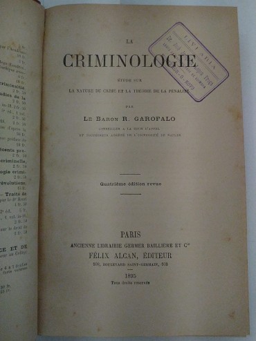 LA CRIMINOLOGIE