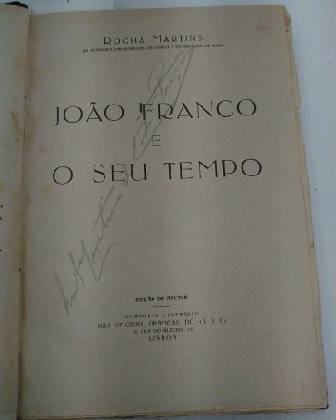 JOÃO FRANCO E O SEU TEMPO