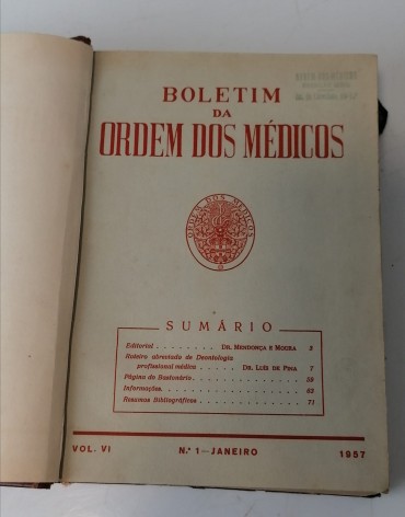 «Boletim Bibliografico - ORDEM DOS MÉDICOS»