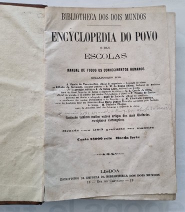 ENCYCLOPEDIA DO POVO E DAS ESCOLAS