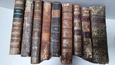 Conjunto de Nove (9) livros muito antigos