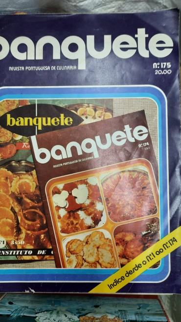 Revista Portuguesa de Culinária, banquete, 9 volumes com 131 fascículos