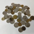 Coleção de moedas e notas