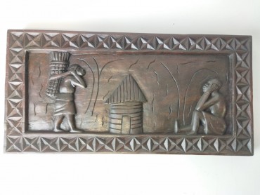 Placa «Figura com palhota» 