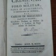 PRATICA CRIMINAL DO FORO MILITAR PARA AS AUDITORIAS E CONCELHOS DE GUERRA