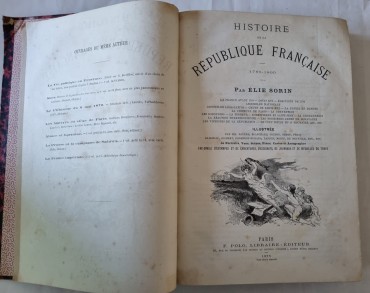 HISTOIRE DE LA REPUBLIQUE FRANÇAISE  1789-1800