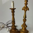 Dois candeeiros/tocheiros de mesa