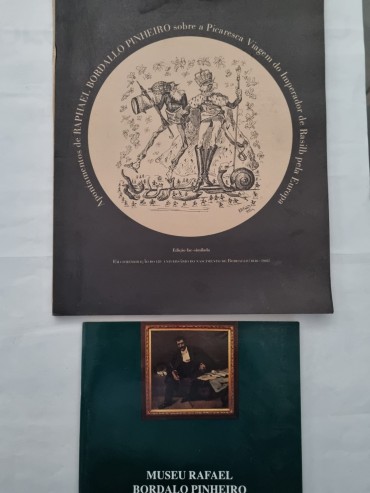 BORDALO PINHEIRO LIVROS APONTAMENTOS DE RAPHAEL BORDALLO PINHEIRO SOBRE A PICARESCA VIAGEM DO IMPERADOR DO BRASIL PELA EUROPA 