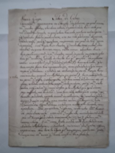 MANUSCRITO SÉC XVIII