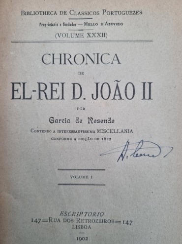 CHRONICA DE EL-REI D. JOÃO II