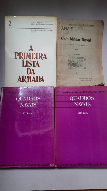 Quatro (4) Livros sobre a Armada Naval