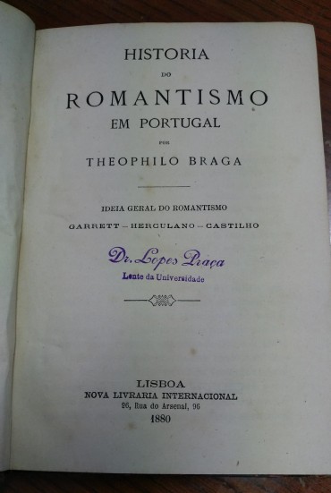 HISTORIA DO ROMANTISMO EM PORTUGAL