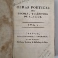 OBRAS POÉTICAS DE NICOLAO TOLENTINO DE ALMEIDA 1º ediçao