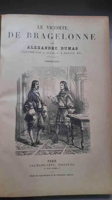 Dois Livros antigos de Alexandre Dumas em Francês 