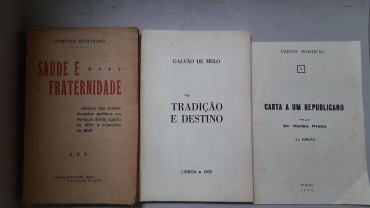 Dois Livros e um panfleto de e sobre Politica