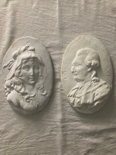 Retratos de Luís XVI e Maria Antonieta 