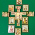 Dez ícones e crucifixo 