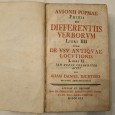 AUSONII POPMAE FRISII DE DIFFERENTIIS VERBORUM – 1761 