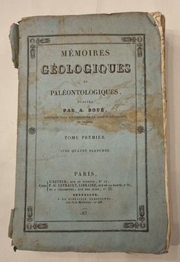 MÉMOIRES GÉOLOGIQUES ET PALÉONTOLOGIQUES 