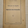 NOTAS PARA UMA BIOGRAFIA DO DOUTOR JOSÉ LEITE DE VASCONCELLOS