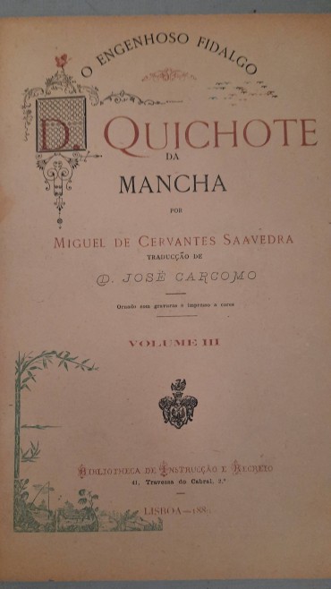 Cervantes – D. Quixote da Mancha Vol:II e III