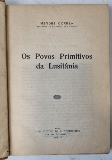 OS POVOS PRIMITIVOS DA LUSITANIA