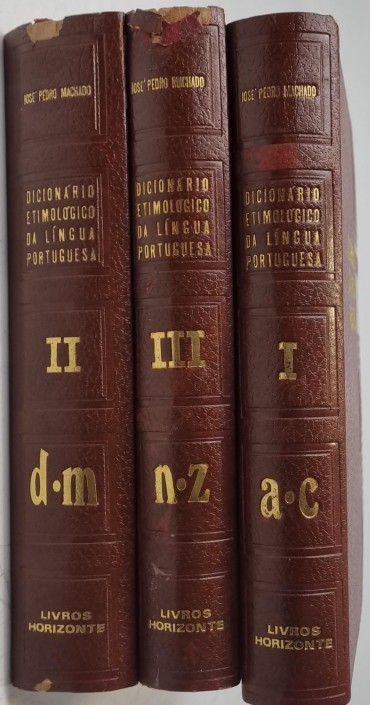 DICIONARIO ETIMOLOGICO DA LINGUA PORTUGUESA - 3 VOLUMES