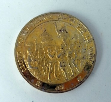 Medalha - Clovis Roi Des Francs Eleve Sue le Pavois