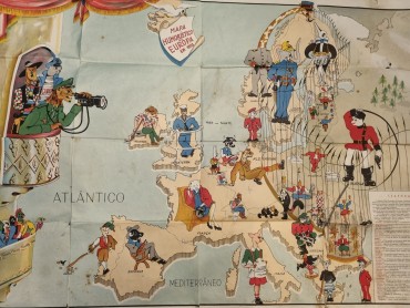 MAPA HUMORÍSTICO DA EUROPA EM 1953