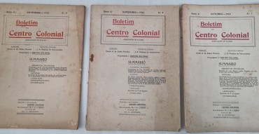 BOLETIM DO CENTRO COLONIAL 1912