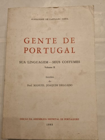 GENTE DE PORTUGAL SUA LINGUAGEM – SEUS COSTUMES 