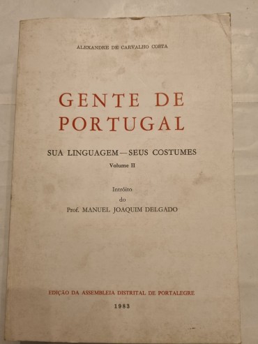 GENTE DE PORTUGAL SUA LINGUAGEM – SEUS COSTUMES 